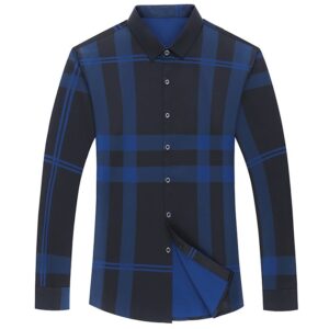 Camisa manga corta hombre azul